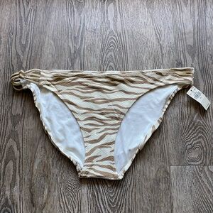 Aerie Animal Print Pique Knot Bikini Bottom NWT